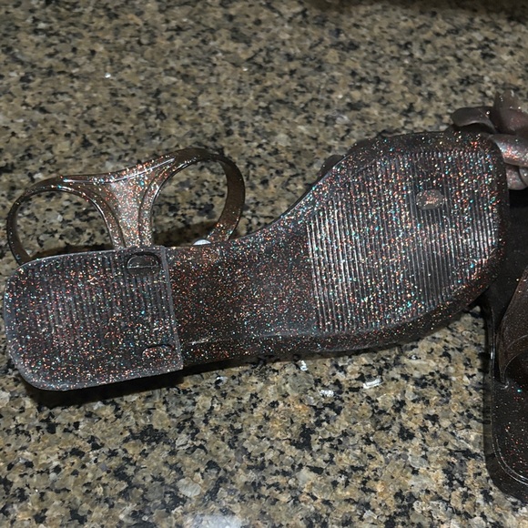 Jeffrey Campbell Glitter jelly Sandals with Floral Accent - Picture 5 of 5